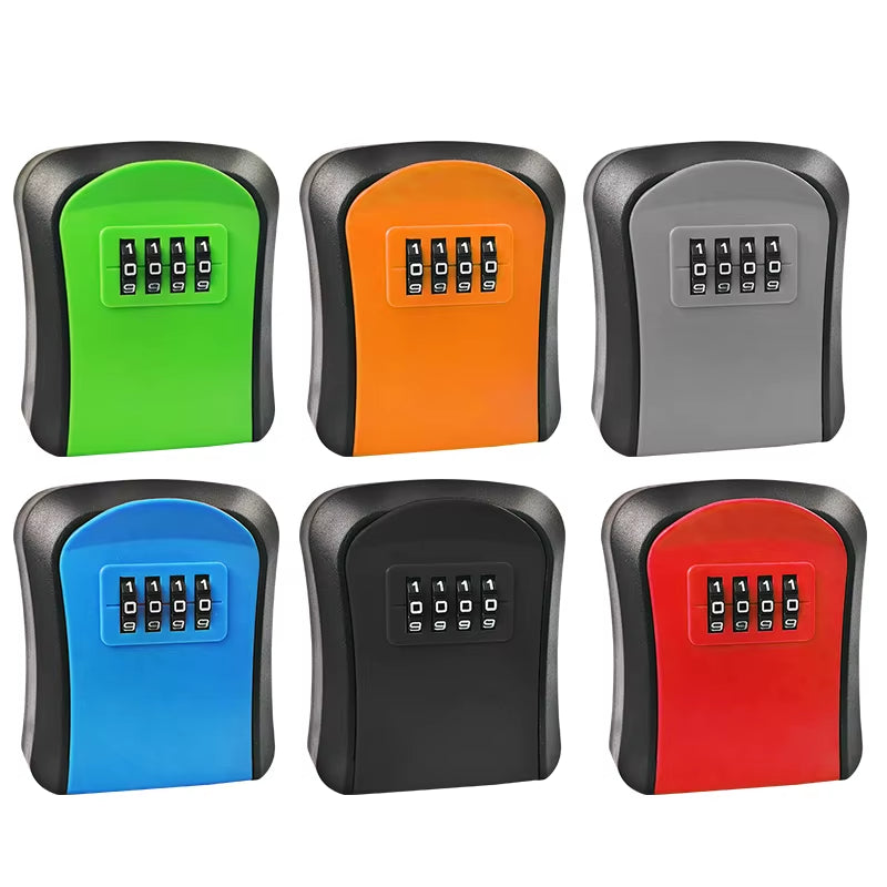 Wall-Mounted 4-Digit Combination Number Password Safe for Home Use. Small Storage Key Lock Box. the Password Can Be Changed