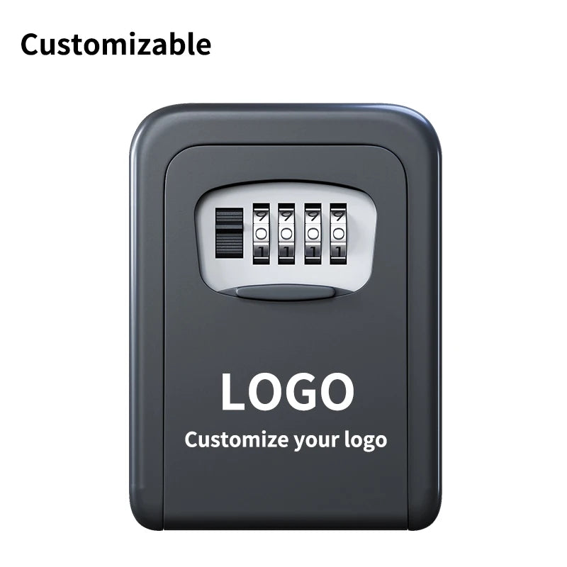 Password Lock Box, Enhanced and Thickened Version, Four-Digit Password, Small-Sized Password Safe, Portable Safetysafe