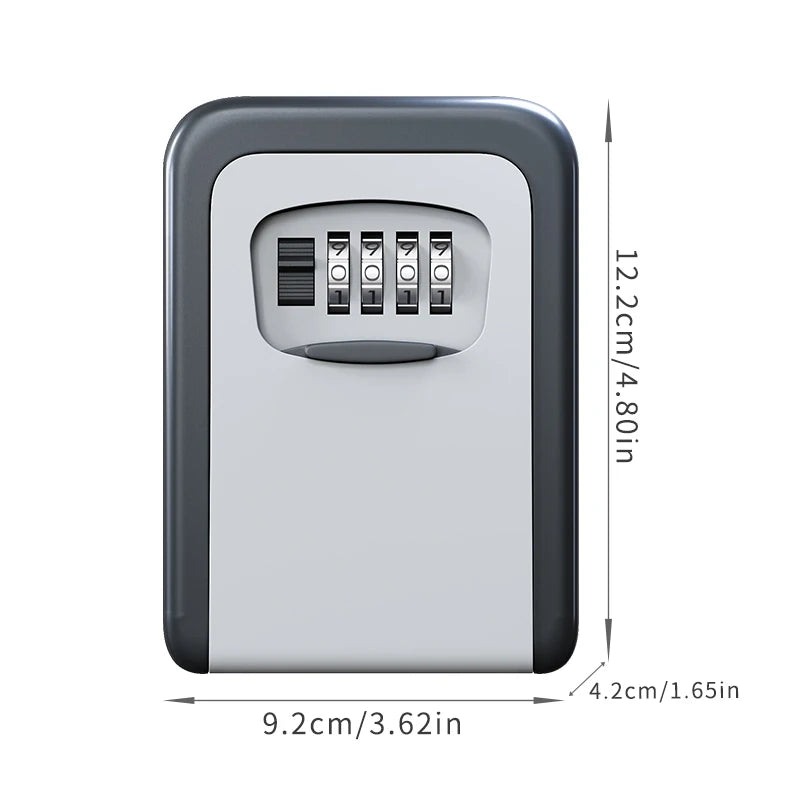 Password Lock Box, Enhanced and Thickened Version, Four-Digit Password, Small-Sized Password Safe, Portable Safetysafe